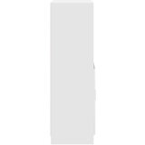 vidaXL Kuhinjska omarica bel 57x41,5x131,5 cm inž. les | Shoptok.si