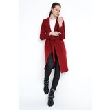 Dewberry Z6613 LADIES' COAT-BURGUNDY | shoptok.hr