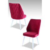 Hanah home set stolica Pufi, 48x90x43 cm, 2 komada, Ciklama | ePonuda.com