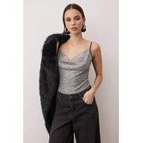 TRENDYOLMILLA ženski bodi model Tpraw26Bd00030, antracit-siva | Eponuda.com