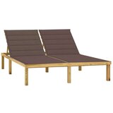 In Dvojni ležalnik in taupe blazine impregnirana borovina | Shoptok.si