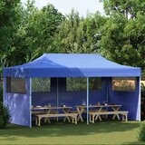 vidaXL Zložljiv pop-up vrtni šotor 3x6 m moder | Shoptok.si