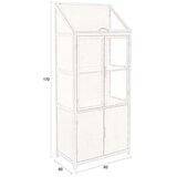 Dutchbone siva kovinska vitrina 64x151x35 cm monviso – | Shoptok.si