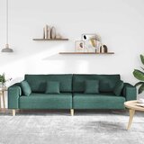 SOFA s jastukom Tamnozelena 250 x 77 x 76 cm tkanina | shoptok.hr