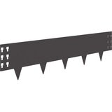  Ograda oko Travnjaka 20 pcs 100 x 25 cm Čelik Crna | shoptok.hr
