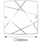 Rabalux phaedra plafonjera 400x400 E27 2x60W bela | Eponuda.com