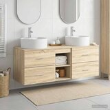  Set ormarića za kupaonicu 3 kom. Hrast sonoma | shoptok.hr