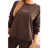 Polski Women's cotton set with Minimal print brown | shoptok.hr