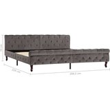 Za krevet sivi baršunasti 200 x 200 cm | shoptok.hr