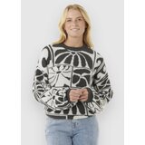 Rip Curl Aots-Ty Williams Jacquard Crew Pulover black Cene