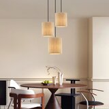  Brilagi - Visilica na sajli NORDIC WAVE 3xE27/15W/230V prečnik 38 cm lan/crna | Eponuda.com
