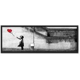  Slika - There is Always Hope (1 Part) Narrow Red 90x30 U crnom drvenom okviru | shoptok.hr