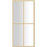  Stijenka za walk-in tuš sa staklom ESG zlatna 90 x 195 cm | shoptok.hr