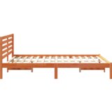  Konstrukcija postelje z vzglavjem Voskast rjav 140 x 210 cm, (5000123467) | Shoptok.si