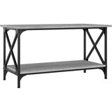  Stolić za kavu sonoma sivi 80x45x45 cm od drva i željeza | Eponuda.com