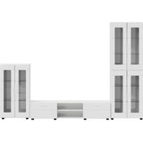  Set TV komoda FLORIN 3 kom. Visoki sjaj bijela | shoptok.hr