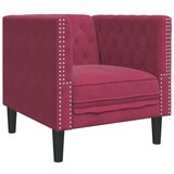  Fotelj chesterfield vinsko rdeč žamet | Shoptok.si