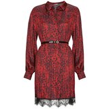 Liu Jo Kratke obleke MF3044 Bordo Cene