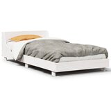  The Living Store Posteljni okvir brez vzmetnice bel 75x190 cm trdna borovina - Posteljni Okvir, (21496631) | Shoptok.si