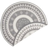 NORTHRUGS Sivo-krem vanjski tepih Jamaica, ⌀ 140 cm | Shoptok.si