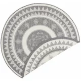 NORTHRUGS Sivo-krem vanjski tepih Jamaica, ⌀ 140 cm