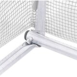  Rastlinjak z jeklenim ogrodjem bel 12 m² 6x2x2,85 m | Shoptok.si