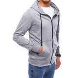 DStreet Gray men's zipped hoodie BX5171
