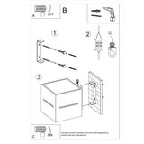  Zidna lampa LOBO crna | shoptok.hr