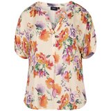 Zizzi Bluza 'VWISMA' zelena / lila / oranžna / off-bela | Shoptok.si