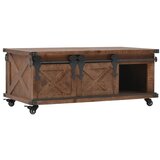  Stolić za kavu od masivne jelovine 91 x 51 x 38 cm smeđi | shoptok.hr