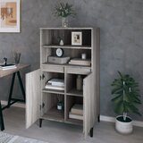  Visoka komoda siva sonome 60x36x110 cm od konstruiranog drva | Eponuda.com