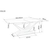 Molarem Home stol DOLCE - kaljeno staklo + talijanska keramika | shoptok.hr