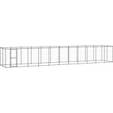 vidaXL zunanji pasji boks jeklo 26,62 m² Cene