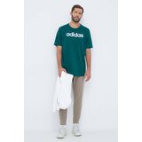 Adidas Bombažna kratka majica zelena barva | Shoptok.si