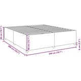 vidaXL Okvir za krevet bez madraca plavi 200x200 cm od tkanine | shoptok.hr