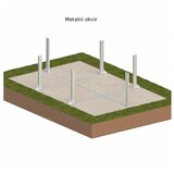  Drveni bazen AQUA 4,65x2,85 - V.1,24 m - metalni okvir | shoptok.hr