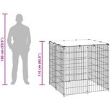  Kavez za pse srebrni 110 x 110 x 110 cm čelični | shoptok.hr