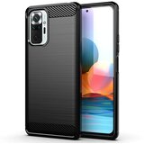  Gumijasti / gel etui Carbon za Xiaomi Redmi 10 - črni Cene