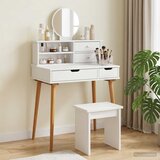  Set toaletnog stolića FAUSKE 2 kom. Bijela 76 x 50 x 103,5 cm | shoptok.hr