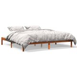  The Living Store Posteljni okvir brez vzmetnice vošč. rjav 180x200 cm borovina - Posteljni Okvir, (21532102) | Shoptok.si