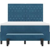  Krevet s opruga kutije Tamno plava 200 x 160 cm Baršun | shoptok.hr