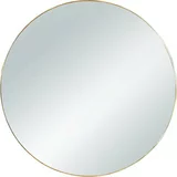 Tri O Okroglo kovinsko ogledalo Esra (Ø 50 cm, z okvirjem v zlati barvi)