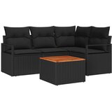  Sjedeća garnitura za vrt 5 kom. Bež i krema poliratan 177 x 122 x 69 cm | shoptok.hr