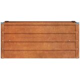 Povišena vrtna gredica boja hrđe 100 x 40 x 45 cm čelik COR-TEN | Eponuda.ba