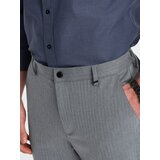 Ombre Men's chino pants with elastic waistband SLIM FIT - grey | Eponuda.ba