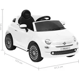 Otroški električni avtomobil Fiat 500 bel
