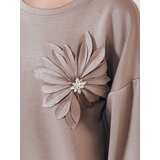 DStreet Bluza damska one size oversize FLORINE mokka | shoptok.hr