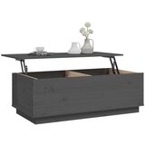  Klubska mizica siva 100x50x35 cm trdna borovina, (20711603) | Shoptok.si
