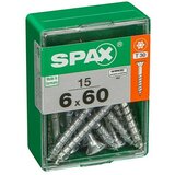 SPAX Univerzalni vijak T-Star plus (Ø x Do: 6 x 60 mm, Površina WIROX, T-Star plus, 15 kos) | Shoptok.si