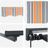  Ručni okvir tende s LED-ima 3 x 2,5 m Poliester s PU premazom | shoptok.hr